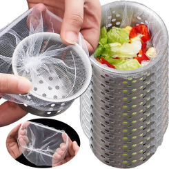 30-500pcs Kitchen Food Waste Collecting Sink Strainer Drain Hole Mesh Bag Disposable Kitchen Sink Filter Net Anti-block Cleaning