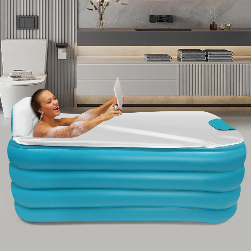 Description Picture 5 of itemInflatable Adult Bath Tub, Free-Standing Blow Up Bathtub with Foldable Portable Feature for Adult Spa with Electric Air Pump (Hi
