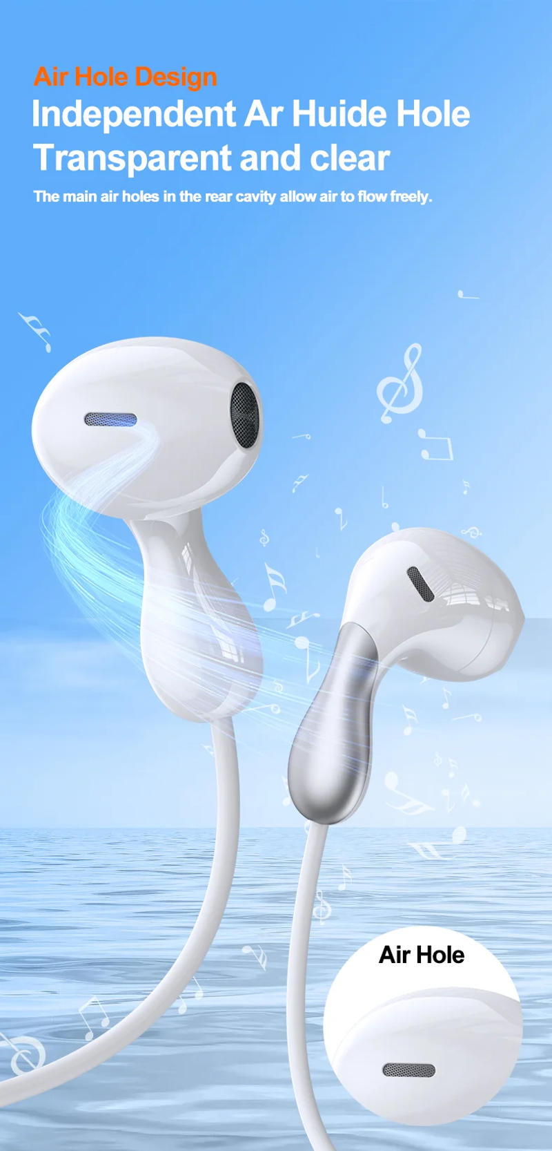 Description Picture 4 of itemFor Samsung Headphones Dolby Sound With Mic Noise Reduction Music Wired Earplugs For Samsung Galaxy S25 S24 S23 S22 Ultra A54 A5
