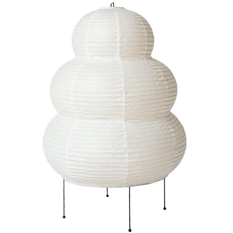 Description Picture 6 of itemJapanese Design Akari Noguchi Yong Table Lamp White Rice Paper Decorative Desk Lights for Bedroom Living/Dining Room Study Loft