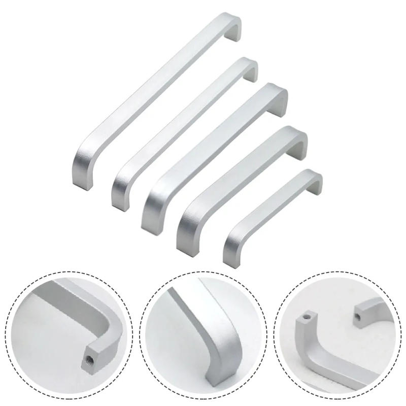 Description Picture 2 of item1pc Handle 68 100 133 165 197mm Drawer Shoe Cabinet Door Handles Simple Versatile Wardrobe Cabinet Pulls Furniture Hardware Part