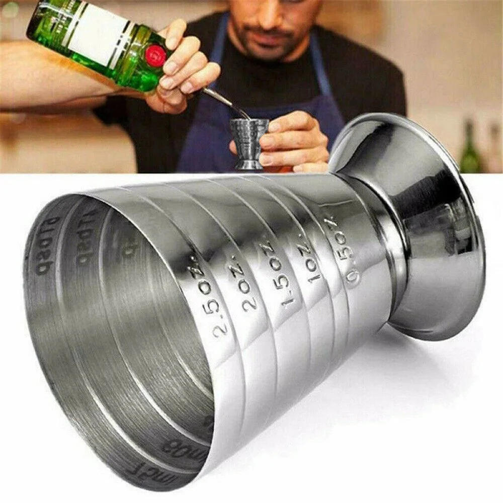 Description Picture 3 of item75ml Stainless Steel Measuring Cups Cocktail Tools Drink Mixer Accessories Alcohol Measuring Cups Wine Bar Utensils