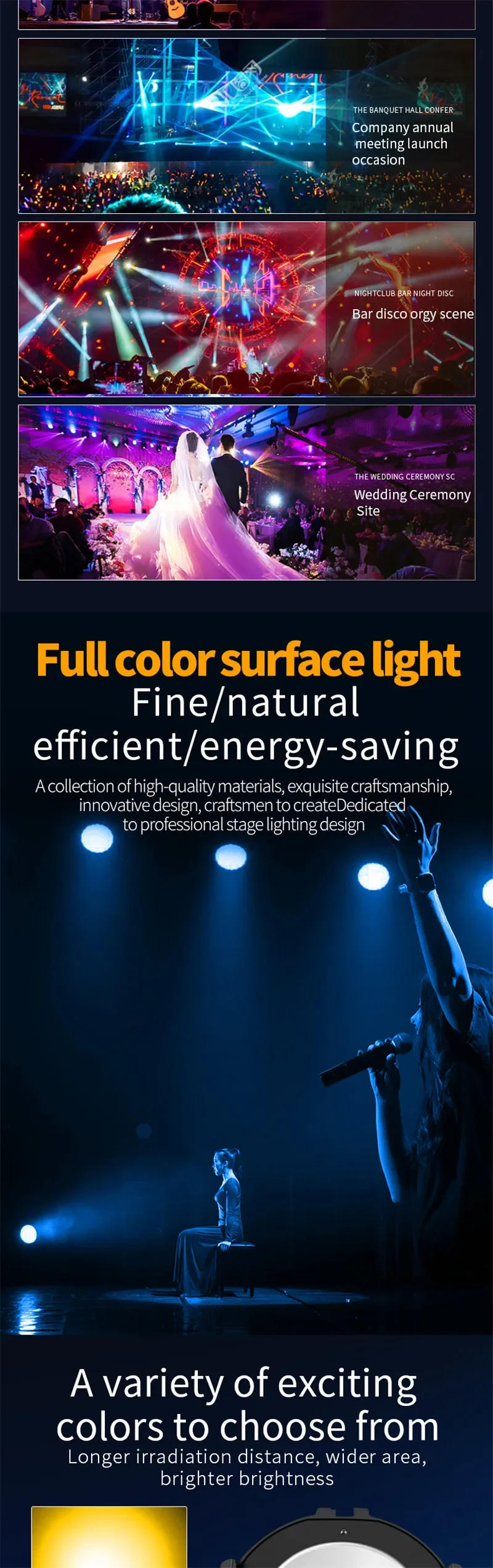 Description Picture 3 of itemLED Bar Lighting RGB Stage Beam Lights for Home Room Parties Kids Birthday Wedding Disco Dj Bar Dance Show