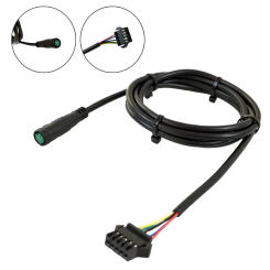 5pin Electric Bicycle Extension Cable ABS Adapter Cable For KT Display Waterproof To SM Ebike Accessories Cycling Part Bicicleta