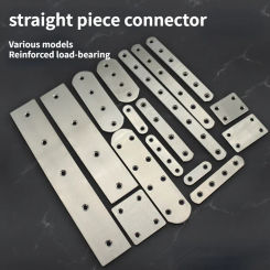 2/4/10pcs Stainless Steel Right Angle Piece Connector Connection Code Straight Piece Iron Flat Angle One Piece Furniture Fixing