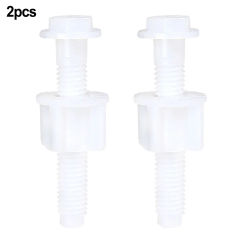 2pc Toilet Seat Hinge Bolts Replacement Screws Fixing Fitting Kit Repair Tools  Toilet Seat Plastic Fastener Repair Accessories