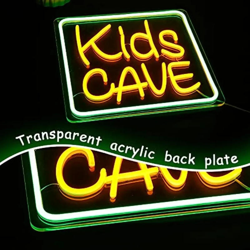 Description Picture 5 of itemKids Cave Neon Sign For Wall Decor LED Neon Lights For Home Bedroom Decor USB Powered LED Lights For Room Decor Kids Gifts