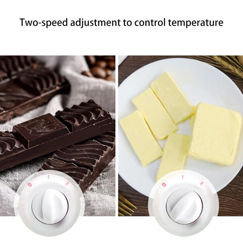 Description Picture 3 of item220V Electric Candy Chocolate Melting Pot Chocolate Fountain DIY Kitchen Tool with Heart-shape Mold for Soap Making