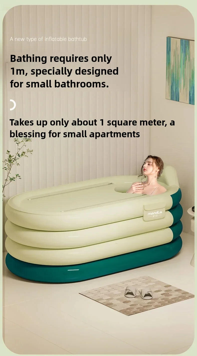 Description Picture 4 of itemBathing Bucket for Adults, Inflatable Bathtub, Thickened and Foldable Full Body Sitting Bathtub Sweat Steaming Medicine Bath