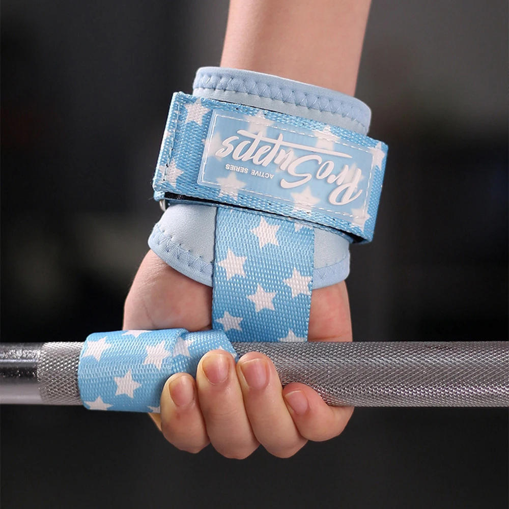 Description Picture 3 of itemGym Lifting Straps Fitness Gloves Anti-slip Hand Wraps Wrist Straps Support For Weight Lifting Powerlifting Training【1Pair】