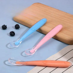 Baby Silicone Spoon Learning Spoon Set Stars Tableware Kids Soft Silicone Feeding Spoon Training Baby Reborn Silicone Utensils