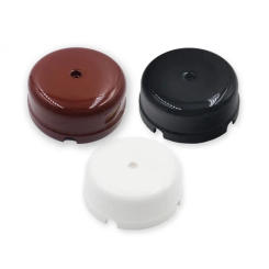 2pcs Home Improvement Wall Switch Socket Wire Bottom Box Ceramic Junction Box Electrical Mounting Box