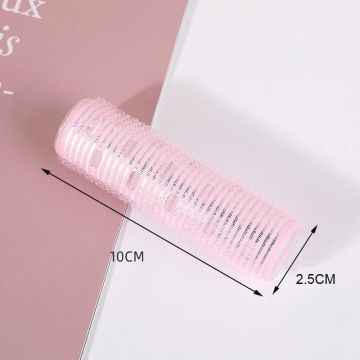 1-6pcs Heatless Self-adhesive Hair Rollers Hair Curlers No Heat Air Bangs Volume Curlers Rollers Hook & Loop DIY Styling Tools