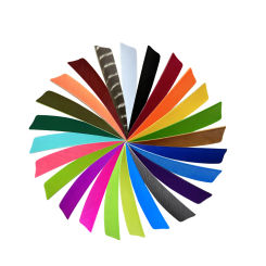 50 Pcs 4" Shield Arrow Feathers Archery Fletching DIY For Hunting Traditional Bow Arrow Acessories