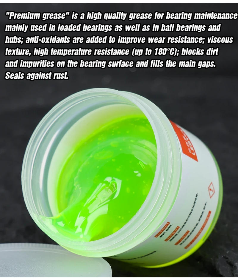 Description Picture 3 of itemLebycle Bicycle High Quality Lubricating Oil For Shimano Green Effect Bearing Grease Hub Lubricants Lipid Elements 50g
