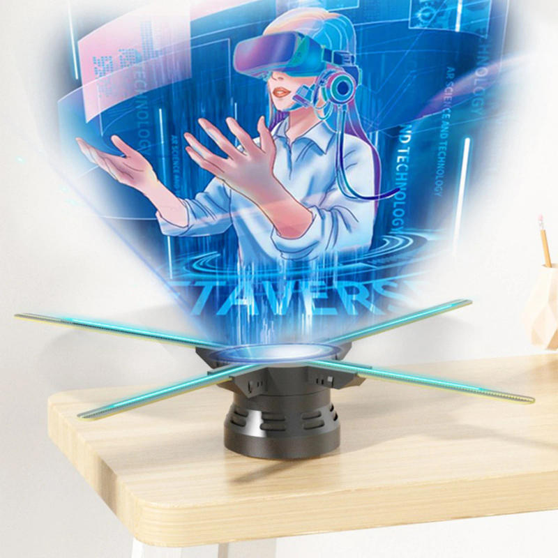 Description Picture 3 of item60CM 3D Fan WiFi Hologram Projector 720LED Holographic Lamp Player Sign Display Light Advertising Machine Support Photos Video