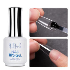 AWStorG 15ML Nail Tips Glue Gel For Falses Nail Tips Fast Extension 3 IN 1 Function Nails Art Transparent Gel Polish Soak Off UV