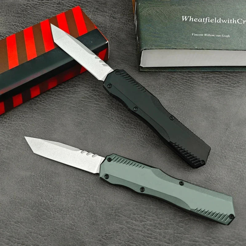 Description Picture 2 of itemMultifunctional KS 9000 D2 Steel Folding Blade Knives T6 Aluminum Handle Tactical Outdoor Camping Hunting Hiking EDC Knife
