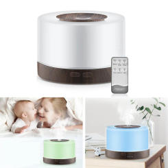 500ML Aromatherapy Diffuser Air Humidifier With LED Light Room Ultrasonic Cool Mist Aroma Essential Oil Diffuser