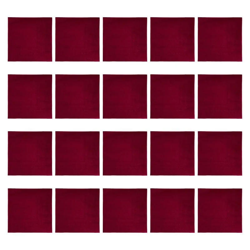 Description Picture 6 of item20 Pcs Solid Color Napkins Red Burgundy Disposable Paper Towels for Wedding Party Lunch Guest Baby Shower Cocktail Luau Decor
