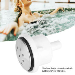 Bathtub Air Jet Air Bubble Nozzle Massage Nozzle Adapt For  Bathroom Air Auto Bubble 9 Hole Spa Bathroom Tools Accessories