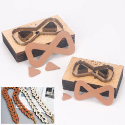 1PCS Leather Mould DIY Wooden Die Cutting Leathercraft Punching DIY Tool Punching Key Chain Zipper Hanging DIY Craft Tool