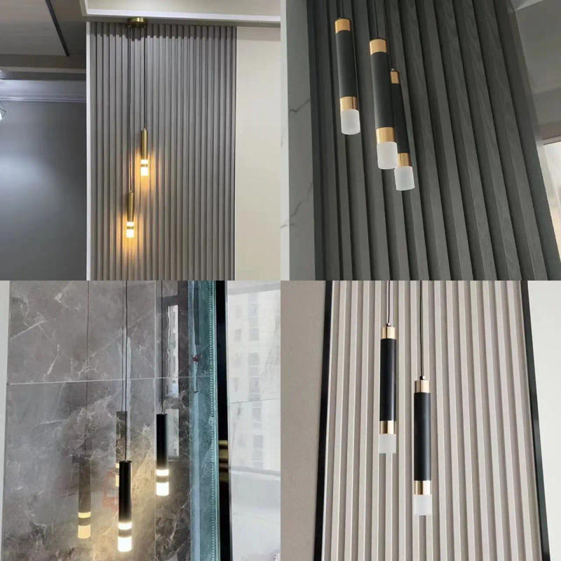 Description Picture 2 of itemModern Led Long Pendant Light for Bedroom Bedside Living Room Hanging Lamps Reading Lighting Double Spotlight Decor Chandelier