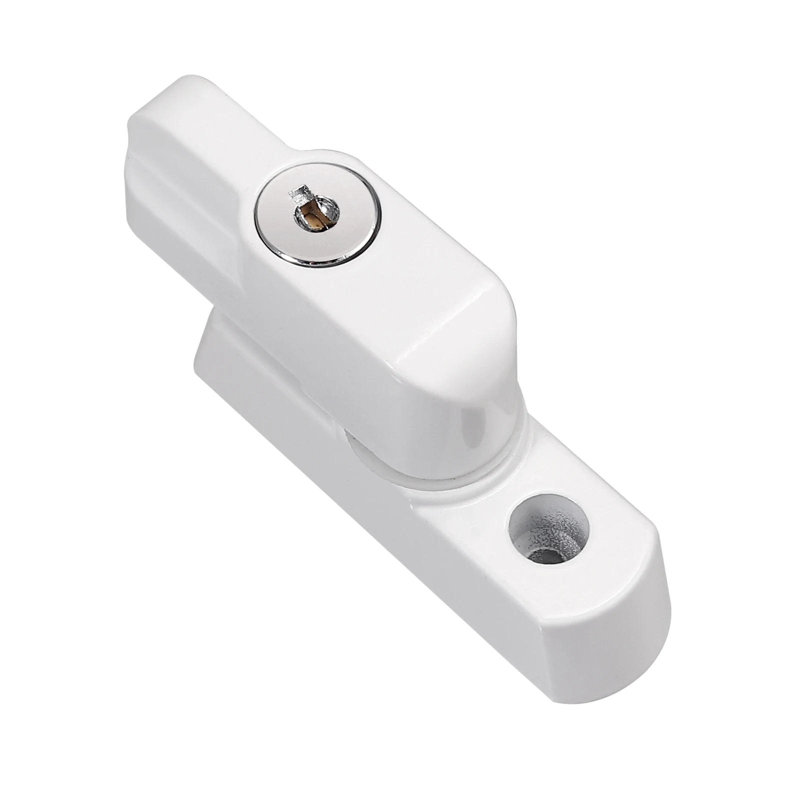 Description Picture 4 of item4 Pcs Child Safe Security Window Door Sash Lock With Key Safety Lever Handle Sweep Latch With Keys For Home Security Window Lock