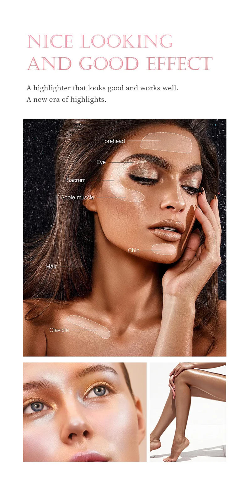 Description Picture 5 of itemExquisite 3D Rose Highlighter Palette Face Contour Bronzer Shimmer Relief High Gloss Bright Highlighte Makeup Cosmetics