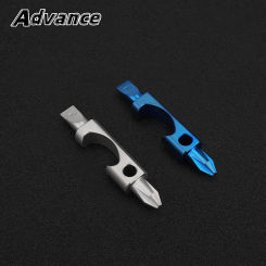 Titanium Alloy Screwdriver Head Bottle Opener Cross Shaped Pocket Multi Tool Outdoor