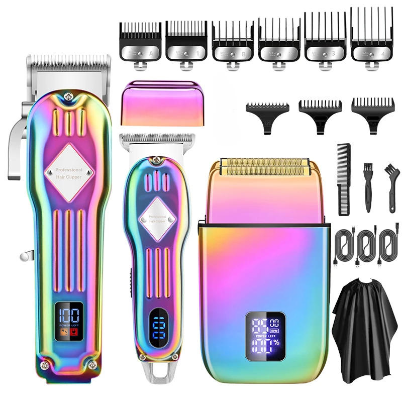 Description Picture 5 of itemRESUXI 973 NEW 3 in 1 Hair Clippers Electric Shaver Hair trimmer 3 pieces grooming set for men Barber shop Hair Cutting Machine