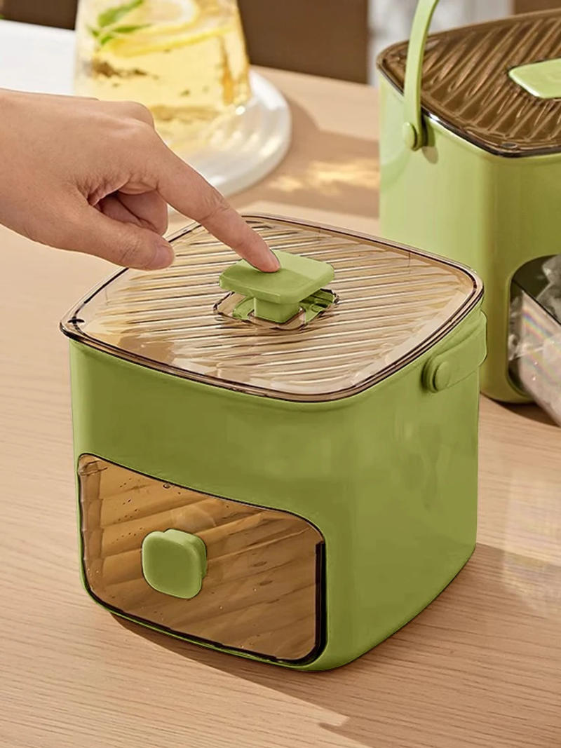 Description Picture 4 of itemPortable Ice Maker with Handle & Storage Drawer Countertop Ice Cube Maker Compact Ice Maker Machine for Household & Outdoor Use