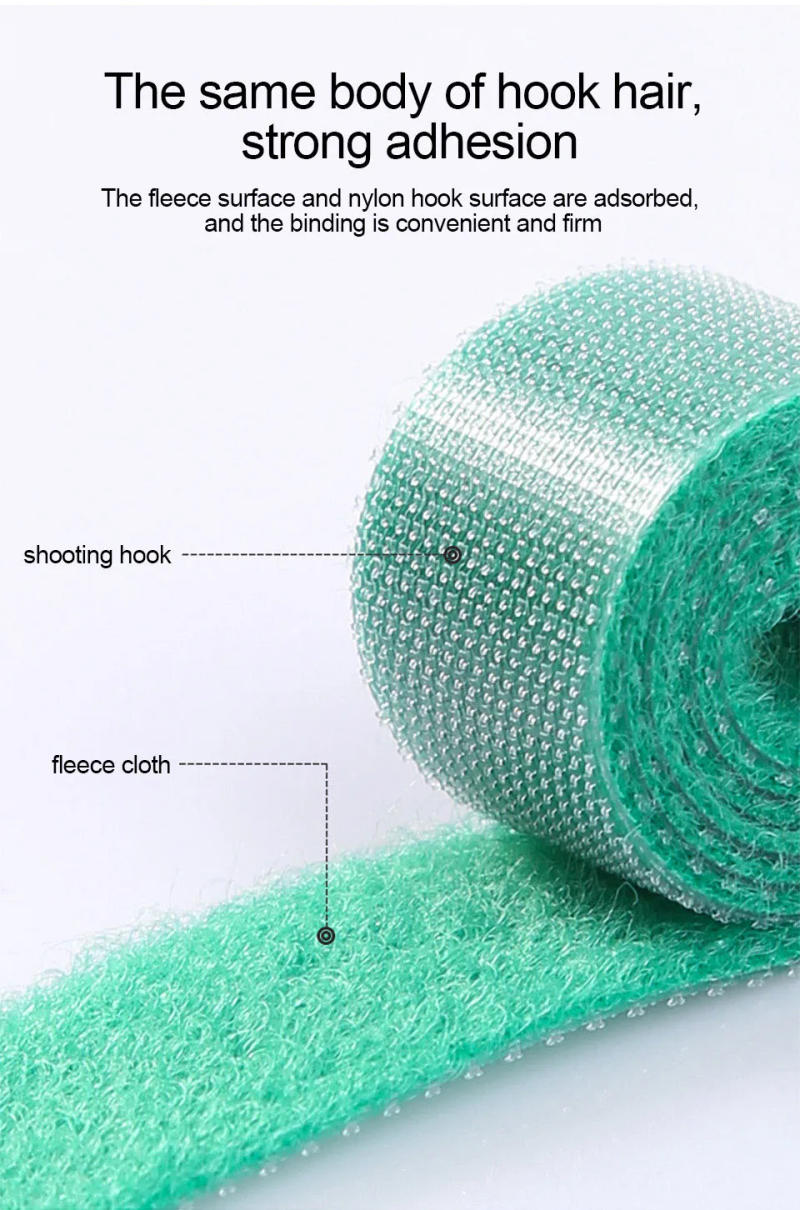 Description Picture 5 of item1/3/5m Cable Storage Self Adhesive Fastener Tape Cable Ties Reusable Double Side Hook Loop Cable Tie Wires Management Straps