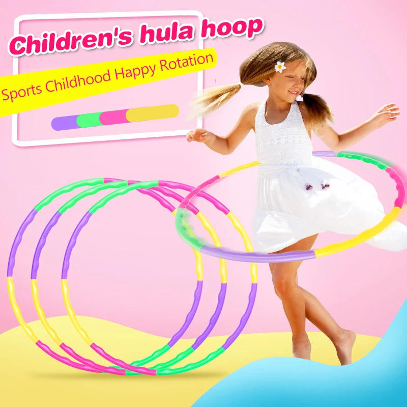 Description Picture 5 of itemSport Removable Color Hoop Equipment For Children Portable Exercise Plastic Fitness Training Circle Children's Best Gifts