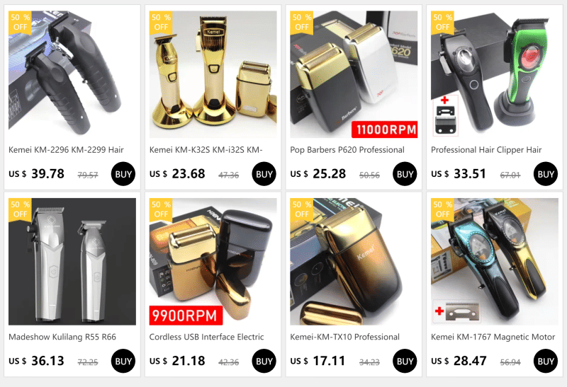 Description Picture 2 of itemLILIPRO M4 All Metal Professional Hair Trimmer Barber Clipper Hair Salon 7200+RPM 2100MAH Finish Detail Machine