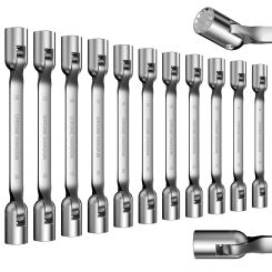 Double End Swivel-Socket Wrench tool Activity sockets set tools,Metric Swivel Head Flexible Socket Wrench Spanner CRV steel Tool