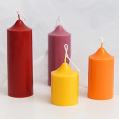 Creative Geometric Cylindrical Candle Plastic Mold Diy Handmade Candle Making Supplies Acrylic Mould Kit Home Decoration Gift
