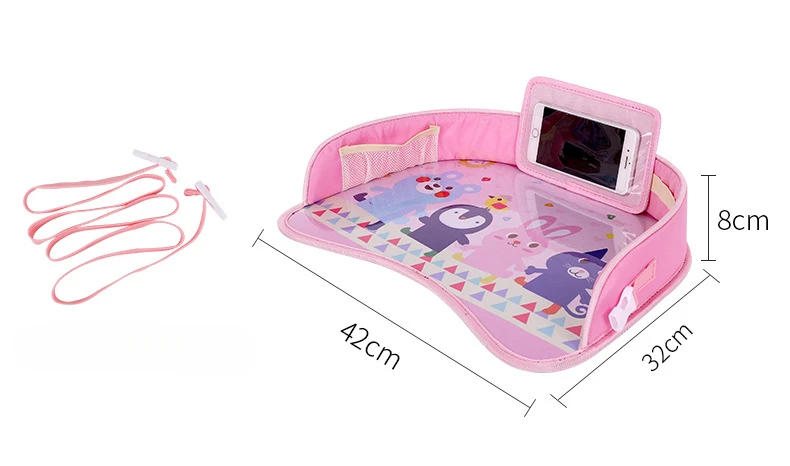 Description Picture 2 of itemBaby Safety Seat Drawing Table Stroller Dining Plate Car Organizer for Kids Storage Bag Easy Clean Small Table Plate