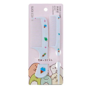 Kid Comb Set for Children's Styling Girl Cartoon Cute Strawberry Pattern Pointed Tail Comb Hair Small Comb Set Styling Tool