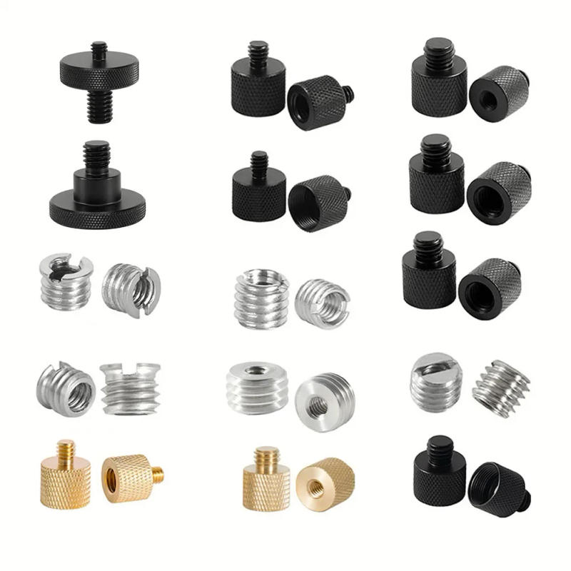 Description Picture 2 of item1/4 3/8 To 5/8 Male Female Thread Screw Mount Adapter Tripod Plate Screw Mount For Camera Flash Tripod       Light Stand