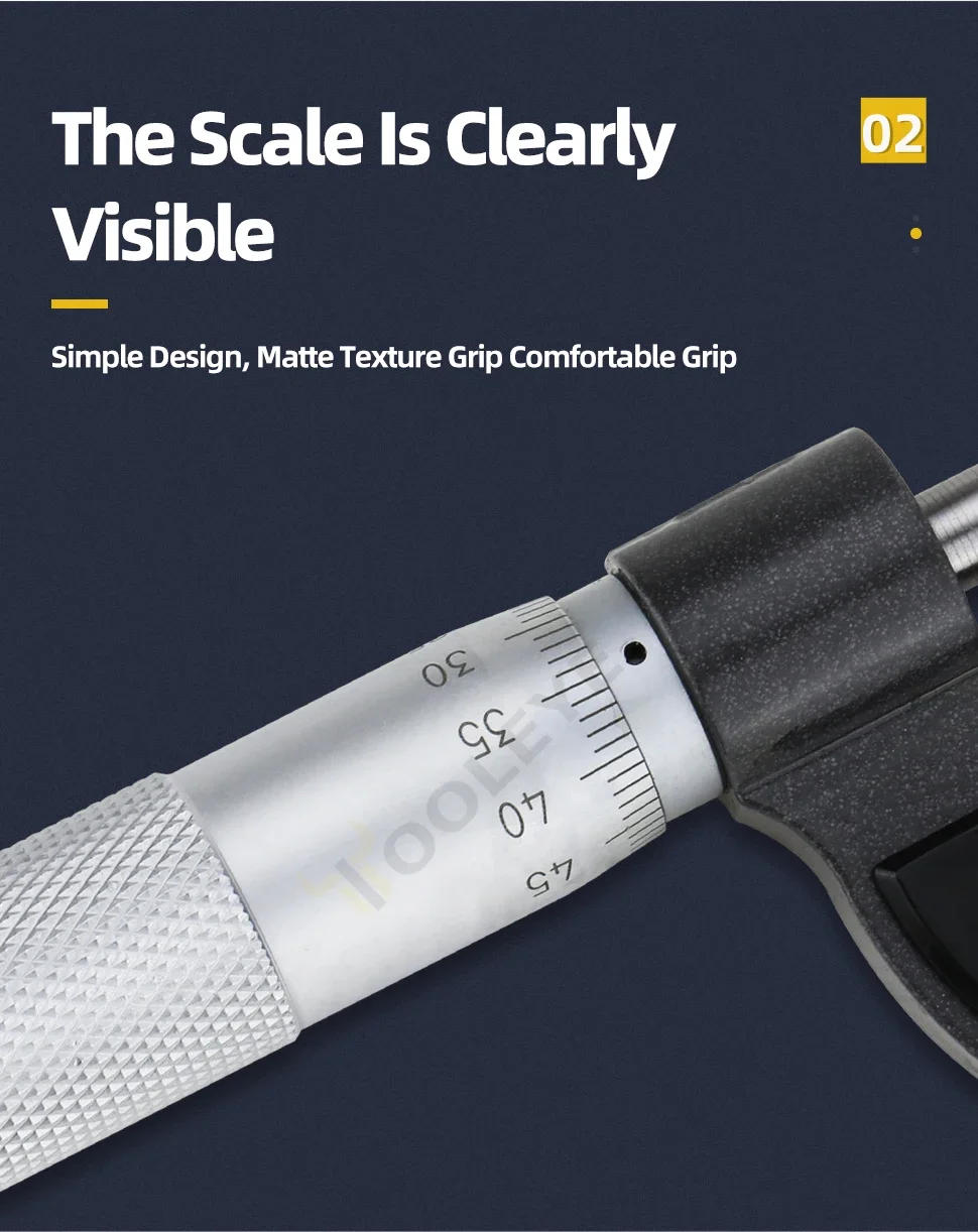 Description Picture 6 of itemExternal Micrometer Set Outside Micrometer Micro Meter Mechanical Micrometers Measuring Tools Micrometric Gauges For Measurement