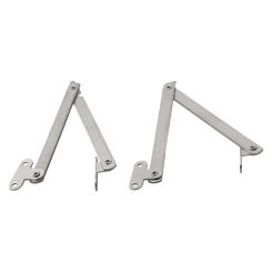 2pcs Stainless Steel Folding 180 Degree Lid Support Hinges For Furniture Cabinet, Office Shelf, Bookshelf,Office Racks Hinges