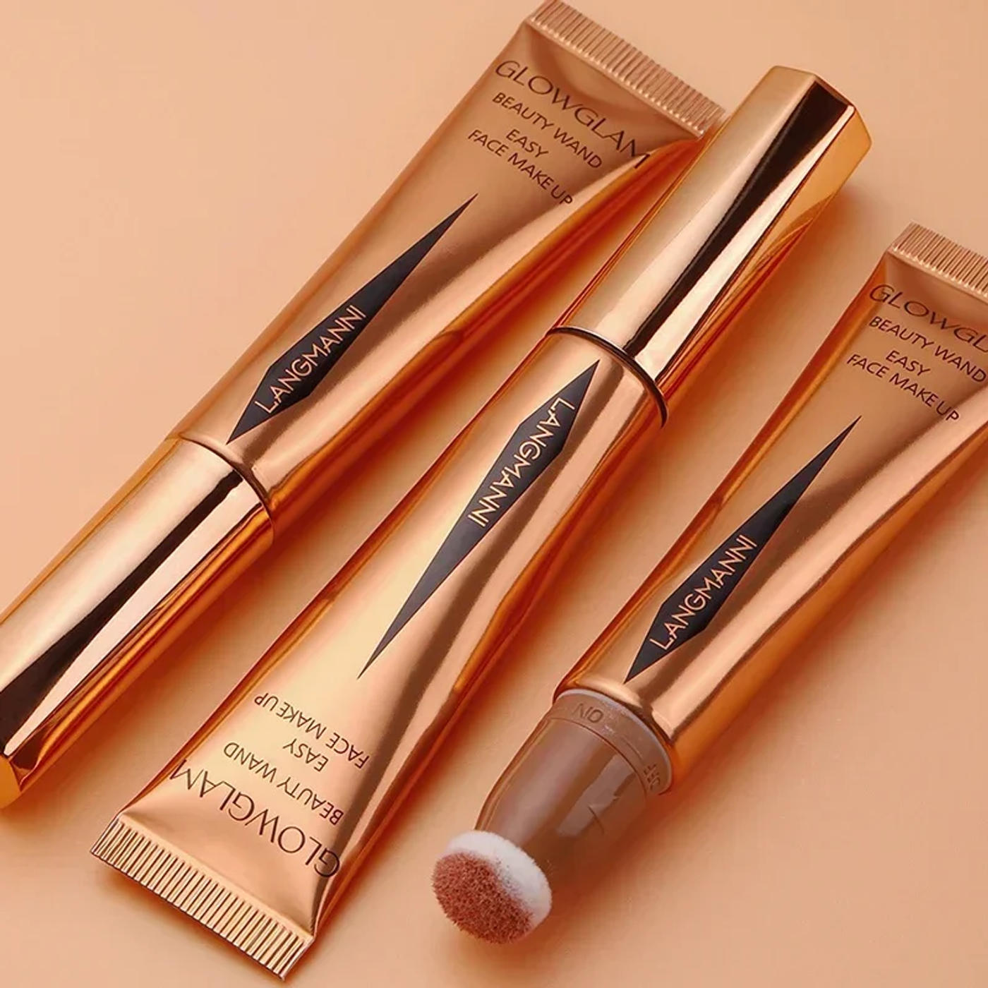 Description Picture 5 of itemNew Cream Bronzer Contour Blusher Beauty Wand Highlighter Blush With Cushion Liquid Face Bronzer Wand Stick Applicator Makeup