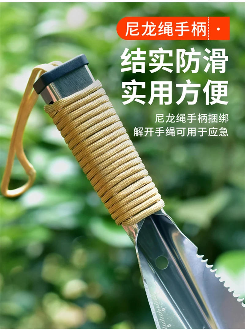 Description Picture 3 of itemGardening Shovel Multifunctional Garden Tools Outdoor Car Military Shovel for Survival Camping Digging Trowel Digging Trowel