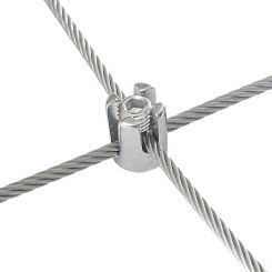 Steel Wire Rope Cross Fixed Lock Cable Buckle Clamps 304 Stainless Steel Material Nut & Bolt Sets Size M2 to M8