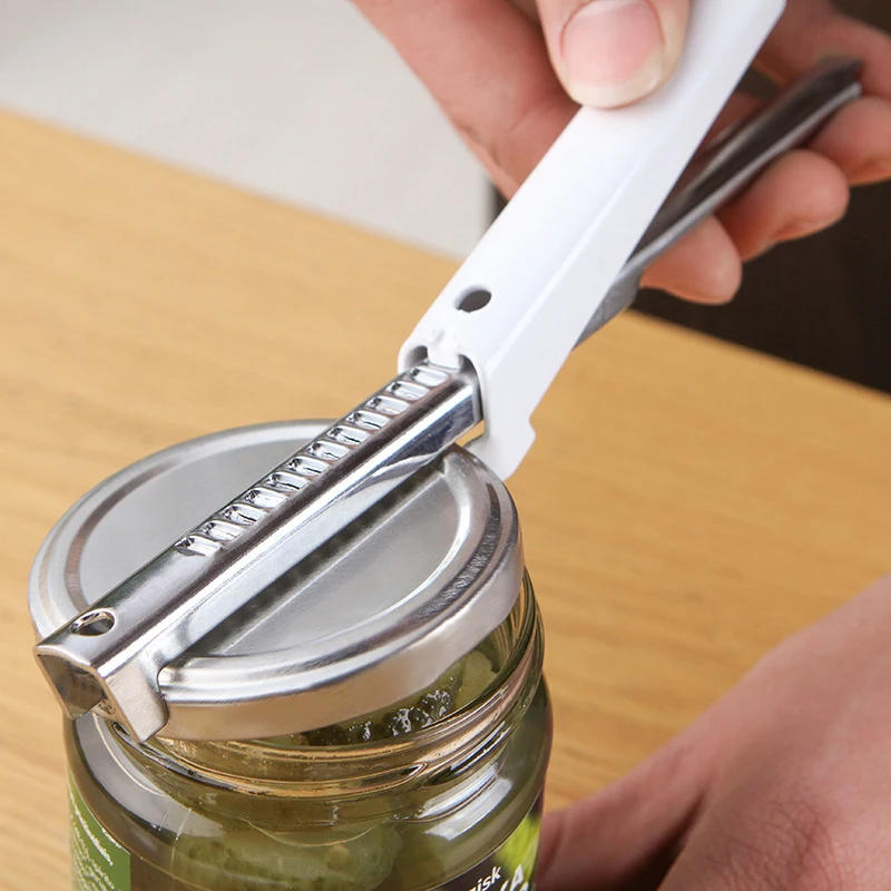 Description Picture 5 of item1pcs Adjustable Jar Opener Can Openers Stainless Steel Multifunctional Non-Slip Bottle Lid Opener Manual Kitchen Gadgets