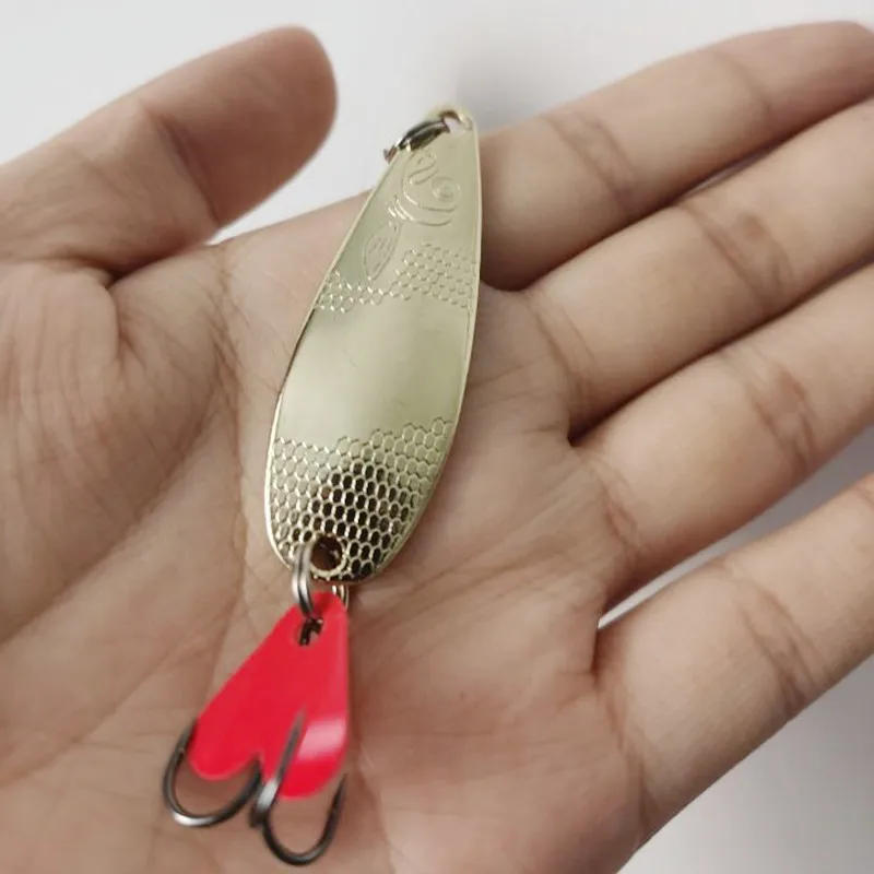 Description Picture 4 of itemMetal Jigging Spinner Spoon Fishing Lure Fishing Bait Hard Baits Sequins Noise Artificial Bait Treble Hook Swimbait Carp Fishing