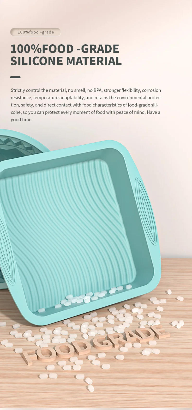 Description Picture 4 of item3D Silicone Cake Mold Decorating Tool DIY Pastry Baking Tools for Cake Pan Kitchen Fluted Tube Pan Bakeware Airfryer Accessories