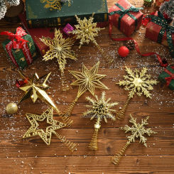 Christmas Tree Toppers Star Ornaments for Christmas Home Party Decoration New Year Christmas Tree Decoration Navidad 2024