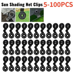 5-100pcs Outdoor Shadow Mesh Clips Awning Clips Shade Cloth Plastic Clip Camping Garden Accessories Fence Net Fix Clamp Hook